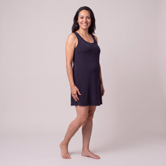 Scoop Neck Short Tank Nightgown, cover-up