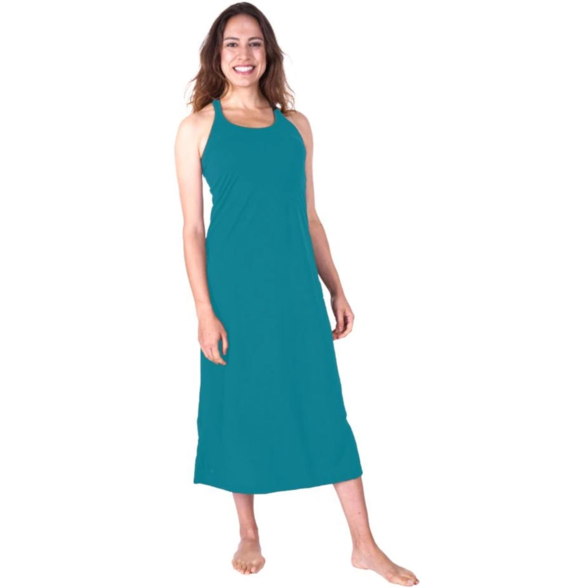 Long Nightgown with Built In Bra  Shelf Bra Sleepwear – Cool-jams