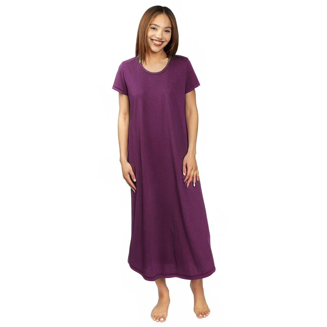 Women's Moisture Wicking Scoop Neck Nightshirt