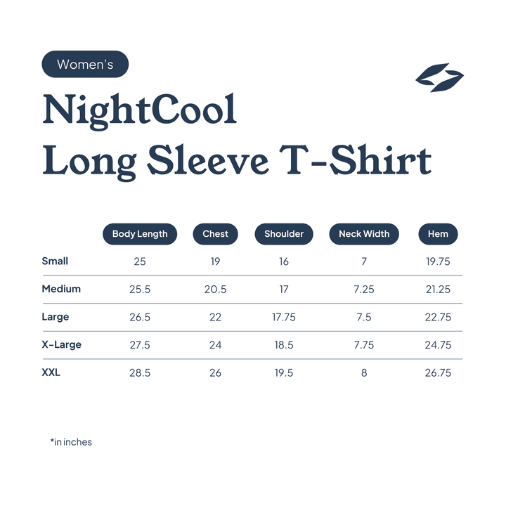 Cool-jams sleepwear size chart: how to measure neck, chest, sleeve, waist, hips and body length, with sizes S to 3X