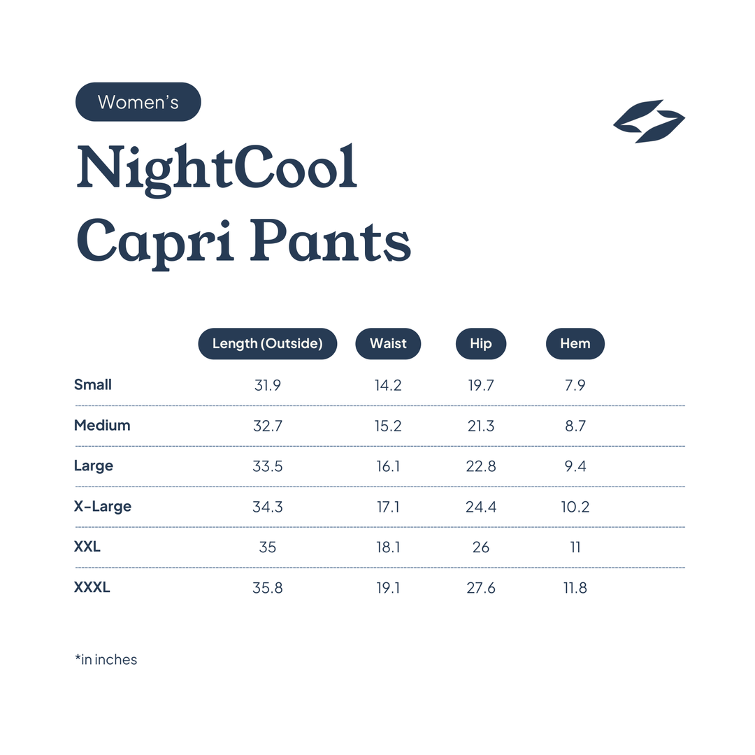 Cool-jams sleepwear size chart: how to measure neck, chest, sleeve, waist, hips and body length, with sizes S to 3X