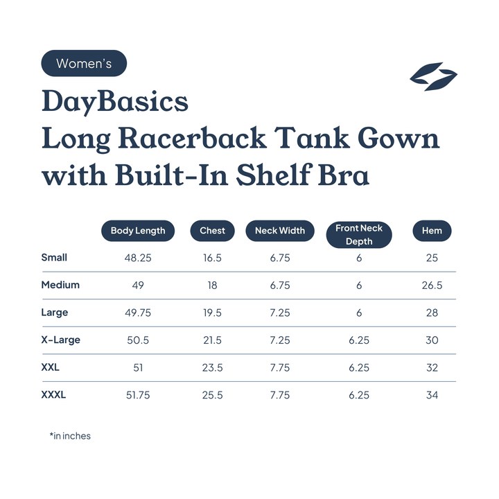 Cool-jams sleepwear size chart: how to measure neck, chest, sleeve, waist, hips and body length, with sizes S to 3X
