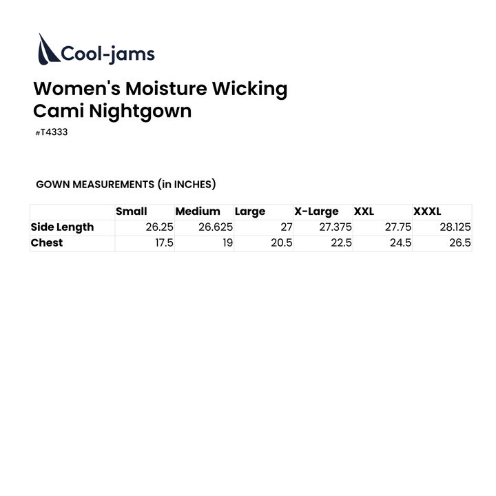 Women's Moisture Wicking Cami Nightgown