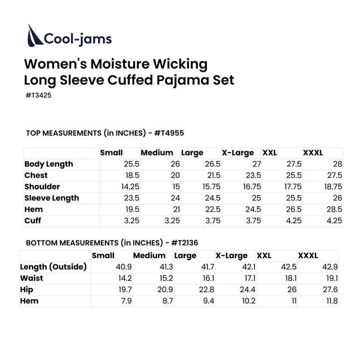 Women's Moisture Wicking Scoop Neck Drawstring Pant Pajama Set