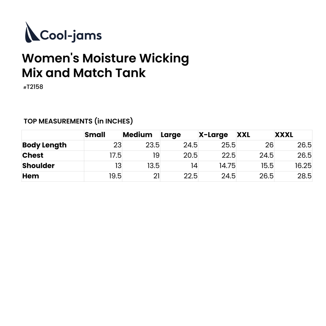 Women's Moisture Wicking Mix and Match Tank