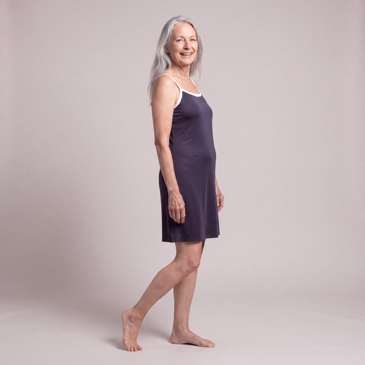 Navy Cool-jams DayBasics Cami Nightgown for women, breathable everyday sleepwear