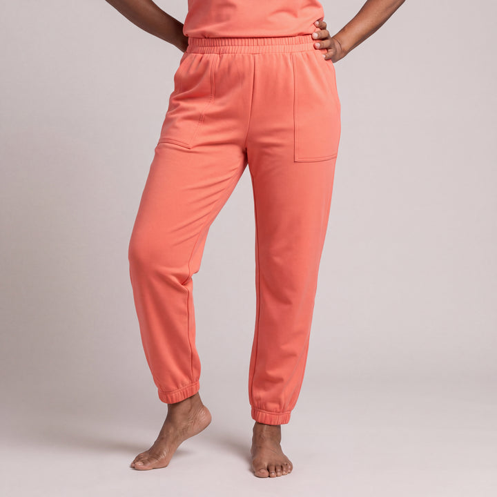 Coral Cool-jams DayBasics Cuff Jogger Pants for women, gentle against the skin