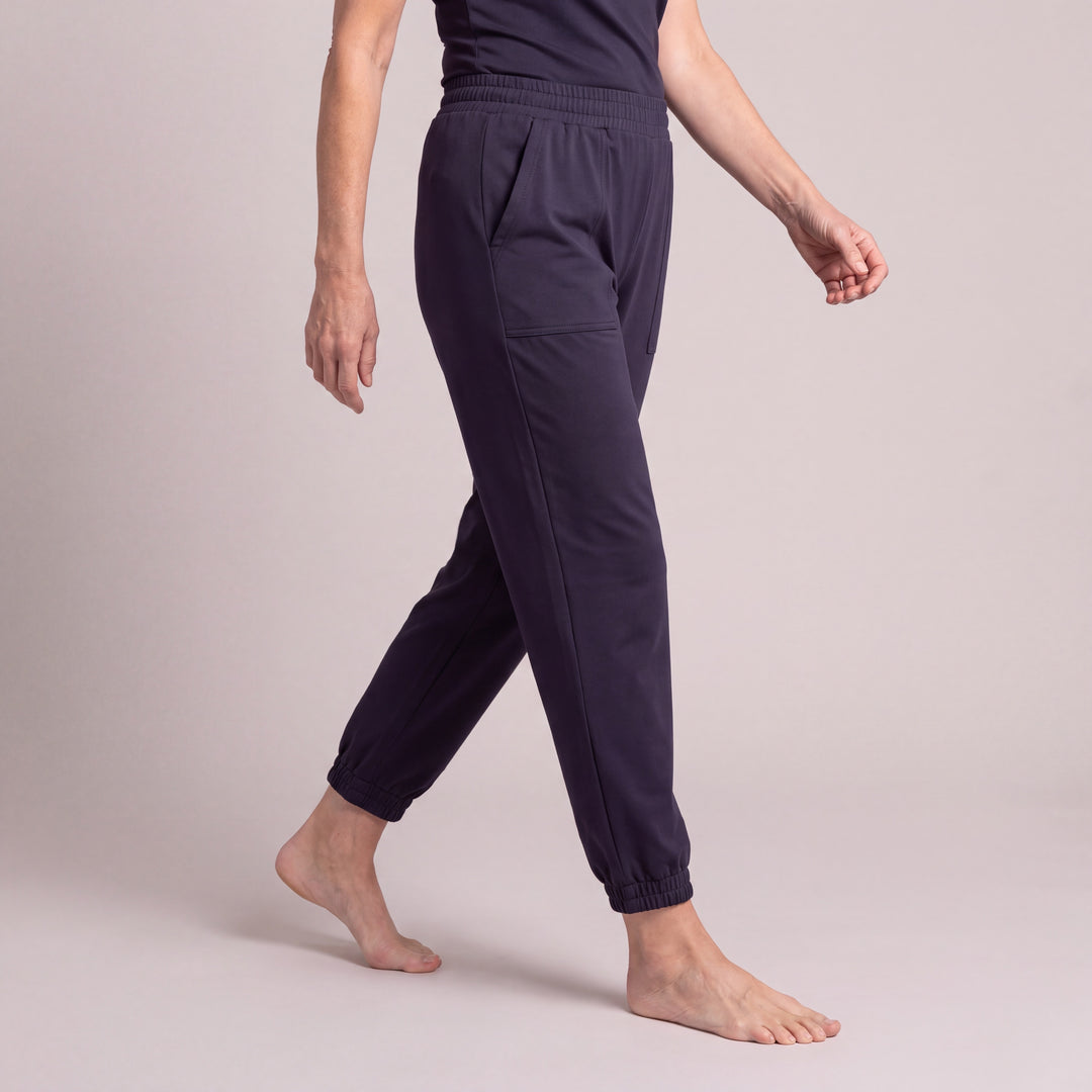 Navy Cool-jams DayBasics Cuff Jogger Pants for women, gentle against the skin