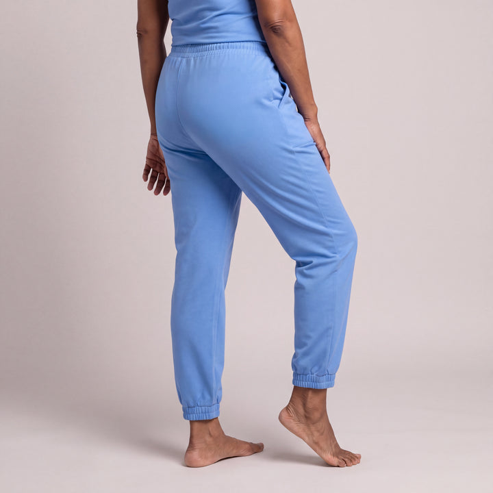 Sky Blue Cool-jams DayBasics Cuff Jogger Pants for women, soft everyday comfort