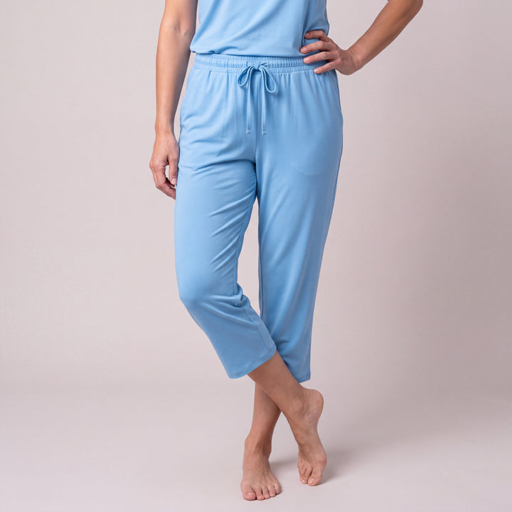 Island Cool-jams DayBasics Drawstring Capri Pants for women, soft everyday sleepwear