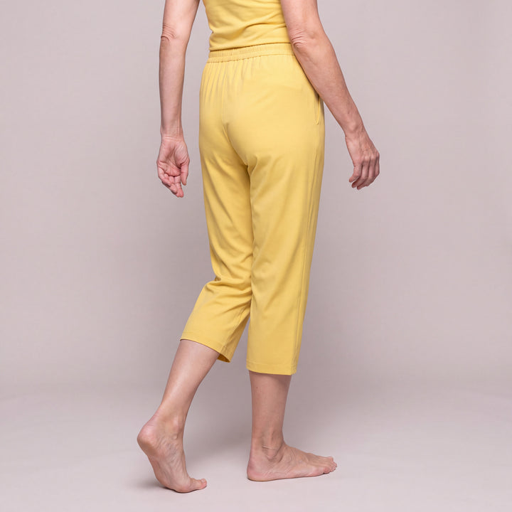 Lemon Cool-jams DayBasics Drawstring Capri Pants for women, soft everyday sleepwear