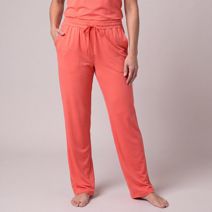 Coral Cool-jams DayBasics Drawstring Pants for women, soft everyday comfort