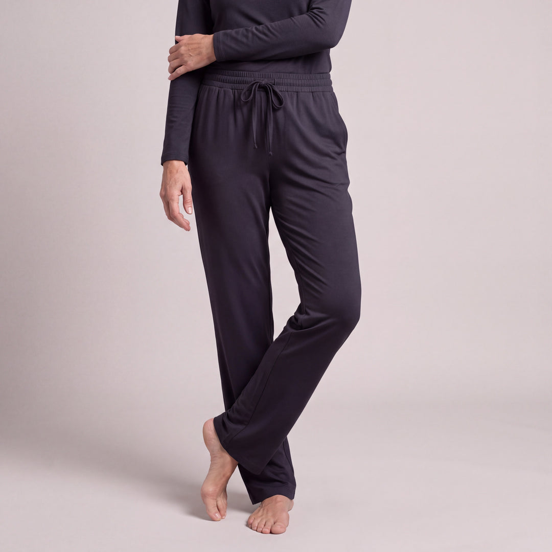 Navy Cool-jams DayBasics Drawstring Pants for women, breathable everyday fabric