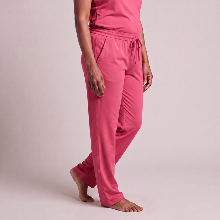 Raspberry Cool-jams DayBasics Drawstring Pants for women, breathable everyday fabric