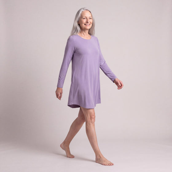 Long Sleeve Scoop Neck Nightshirt