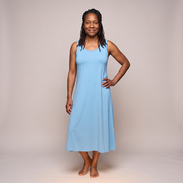 Island Cool-jams DayBasics Long Tank Gown for women, comfortable everyday sleepwear