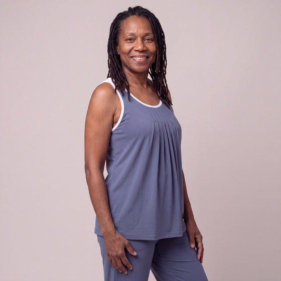 Pleated Tank Top