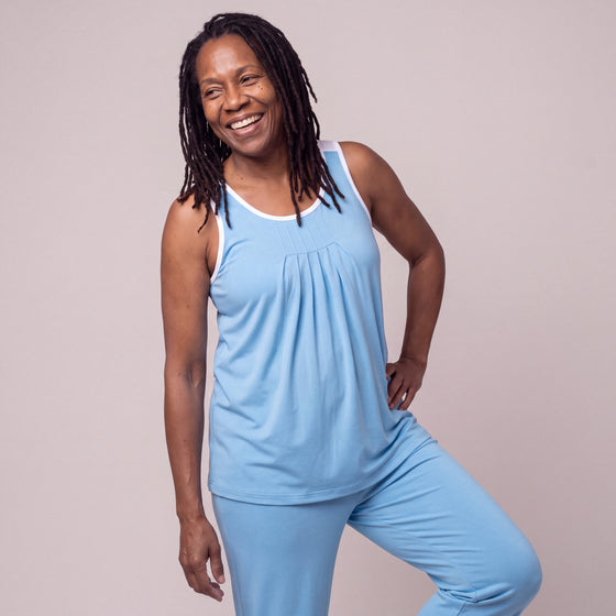 Pleated Tank Top