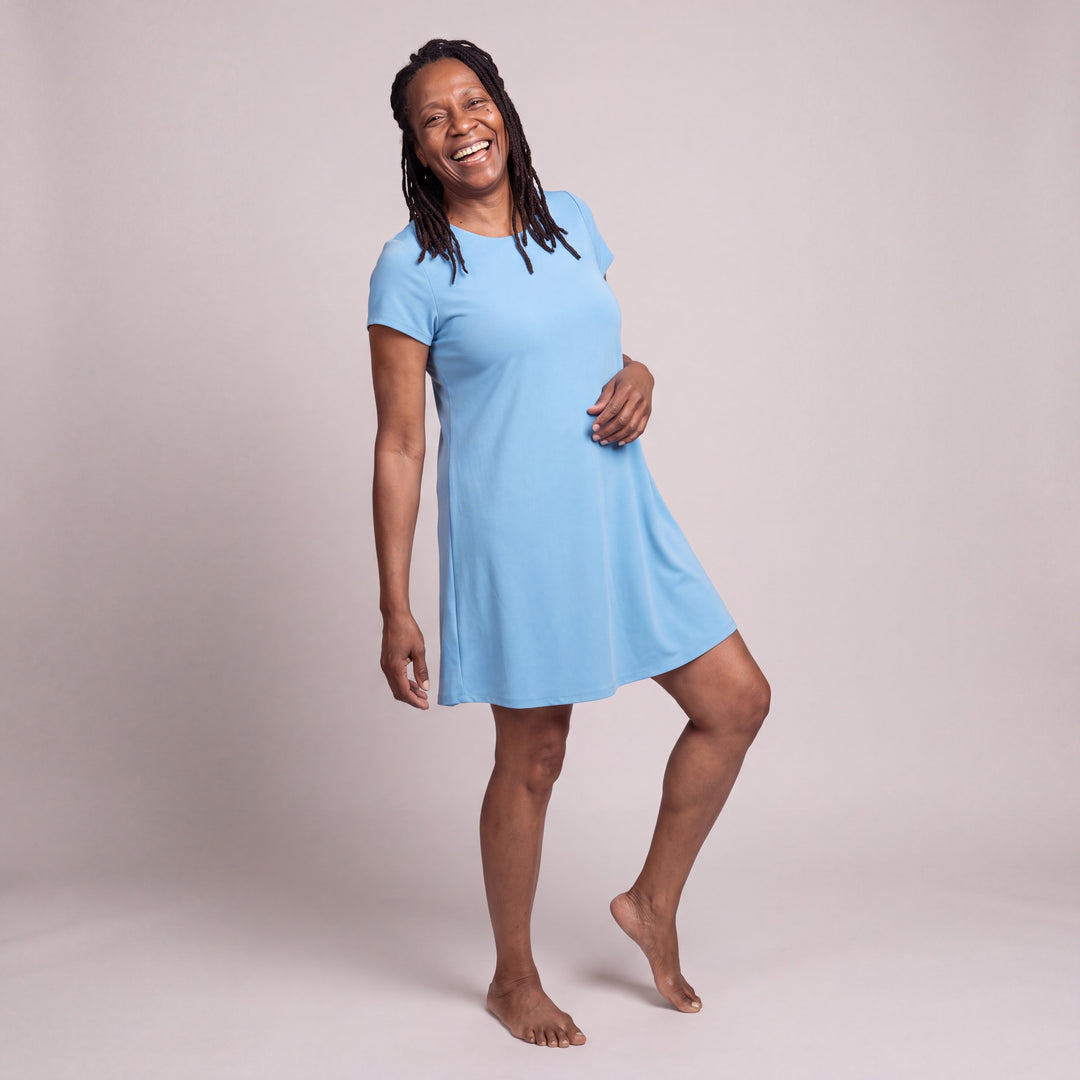 Women's DayBasics Scoop Neck Nightshirt/Cover-up in Island