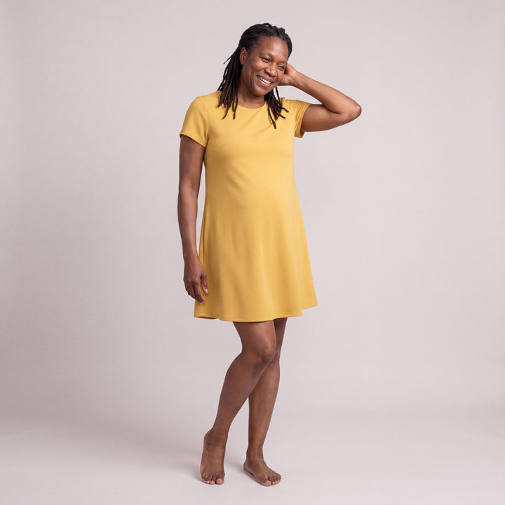 Lemon Cool-jams DayBasics Scoop Neck Nightshirt/Cover-up for women, soft everyday sleepwear