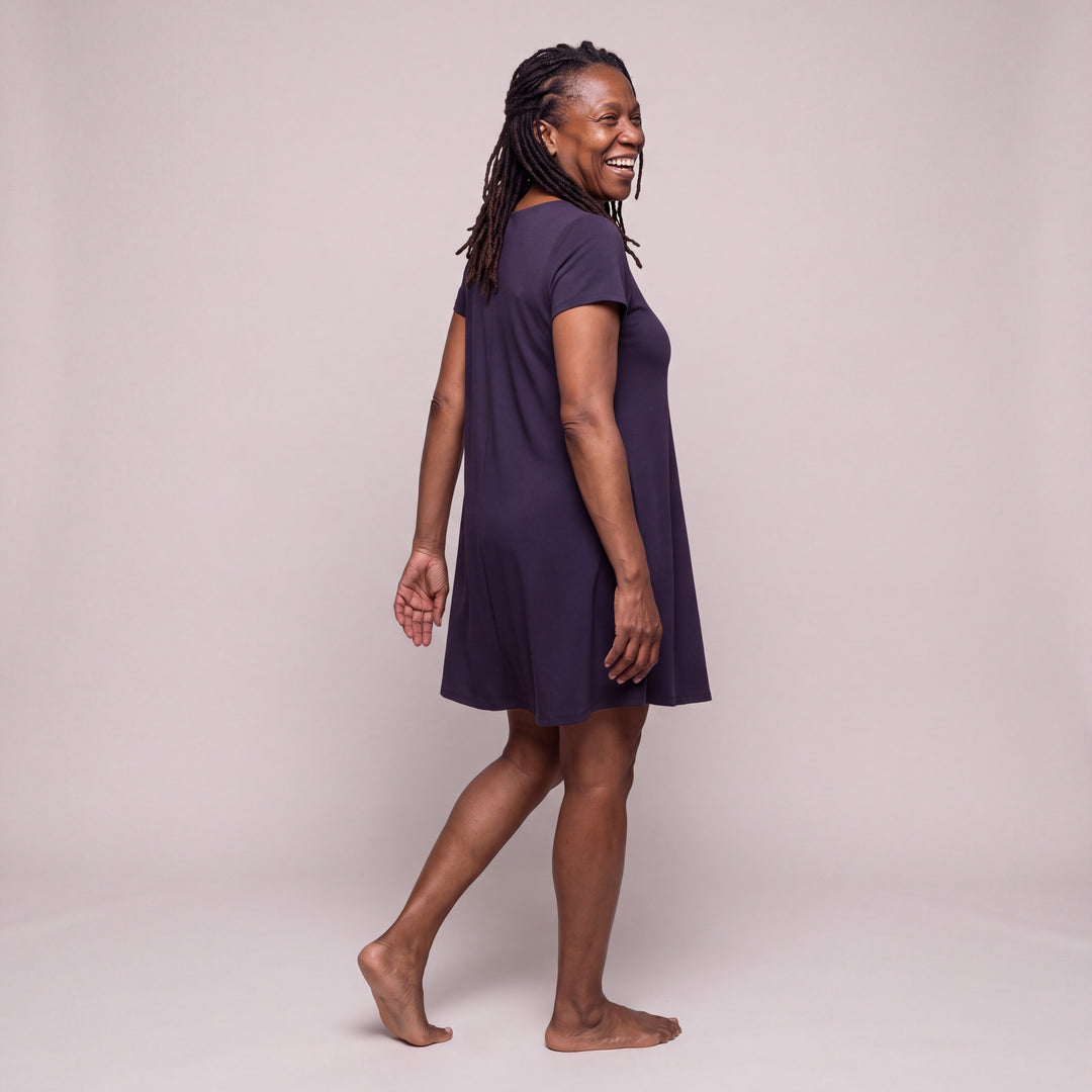 Women's DayBasics Scoop Neck Nightshirt/Cover-up in Navy