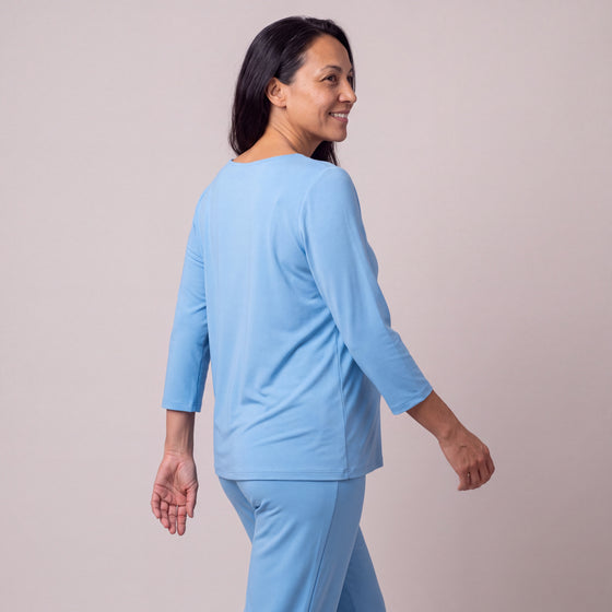 Scoop T-Shirt Top, 3/4 sleeves