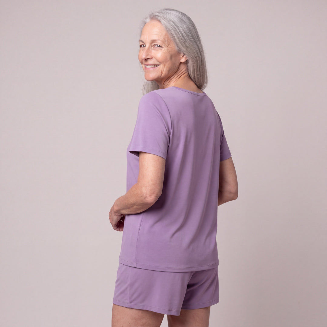 Women's DayBasics Scoop T-Shirt in Violet