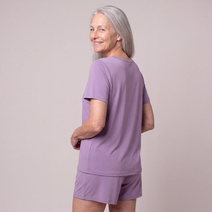 Violet Cool-jams DayBasics Scoop T-Shirt for women, gentle against the skin