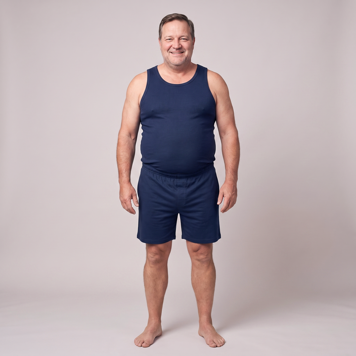 Navy Cool-jams NightCool Boxer Shorts for men, temperature-regulating sleep fabric