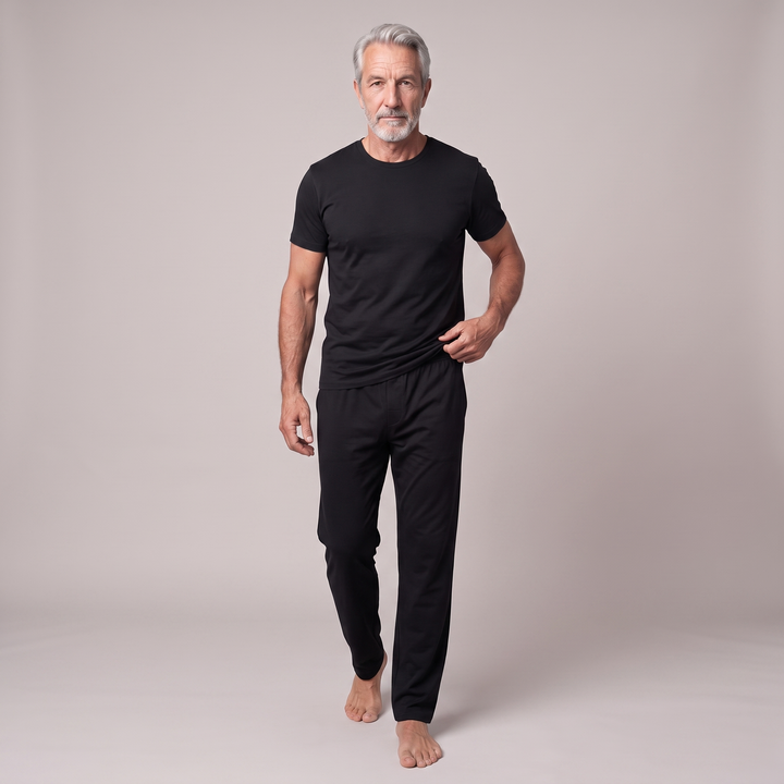 Black Cool-jams NightCool Pajama Pants for men, dries in minutes