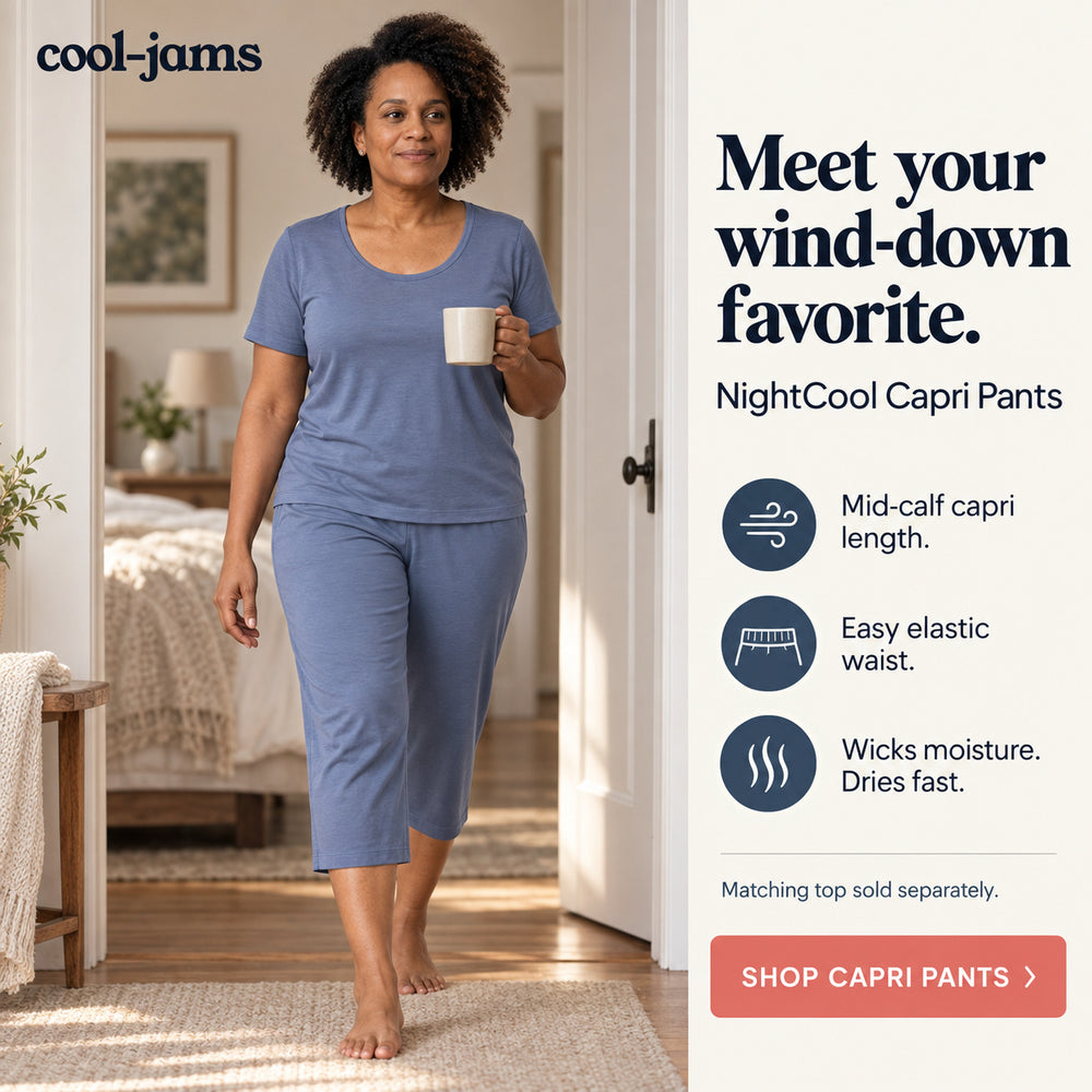 Women's NightCool Capri Pants in Dusk Blue
