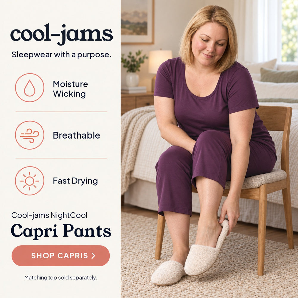 Women's NightCool Capri Pants in Merlot