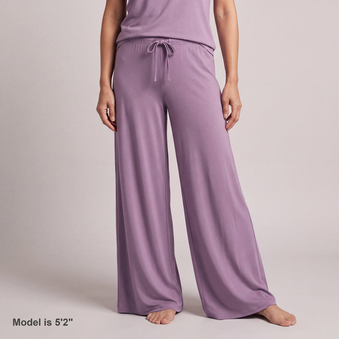 Women's NightCool Drawstring Waist Wide Leg Pants in Violet