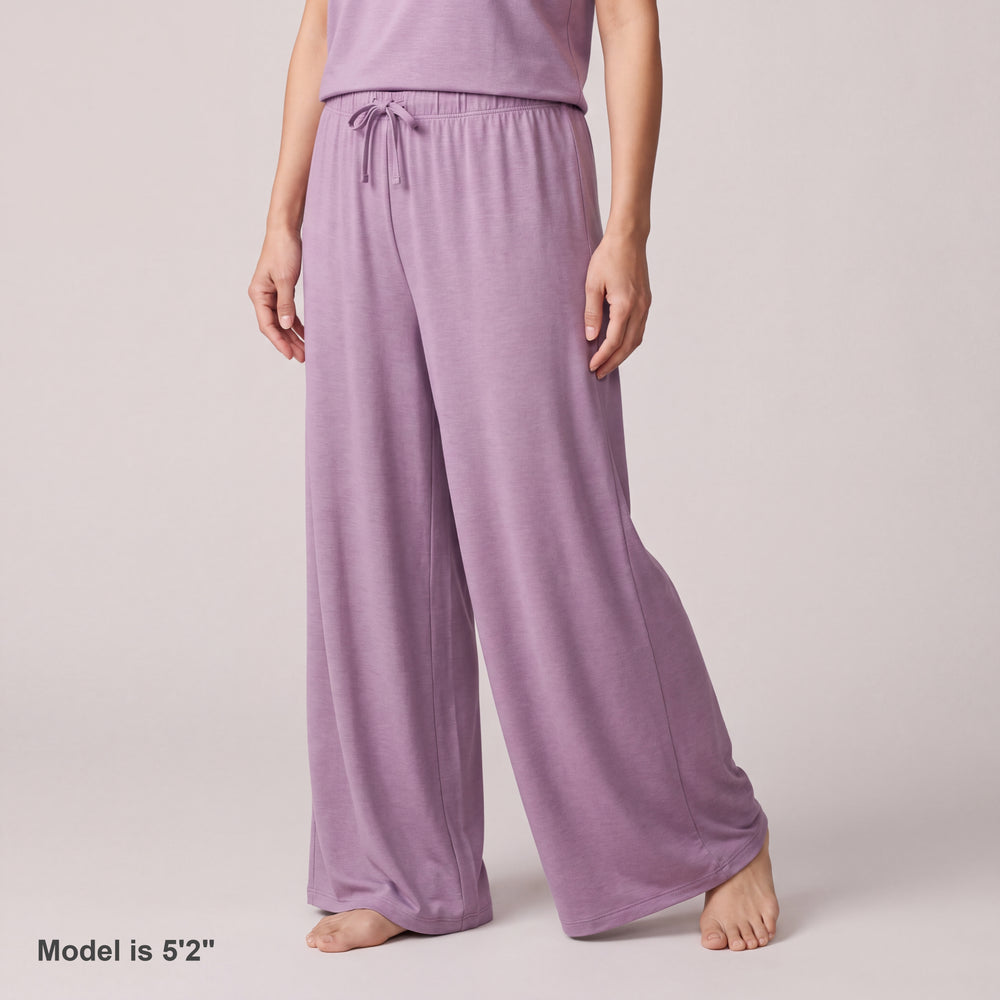 Women's NightCool Drawstring Waist Wide Leg Pants in Violet