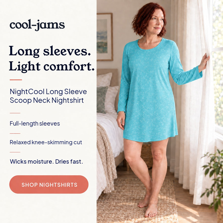 Long Sleeve Scoop Neck Nightshirt