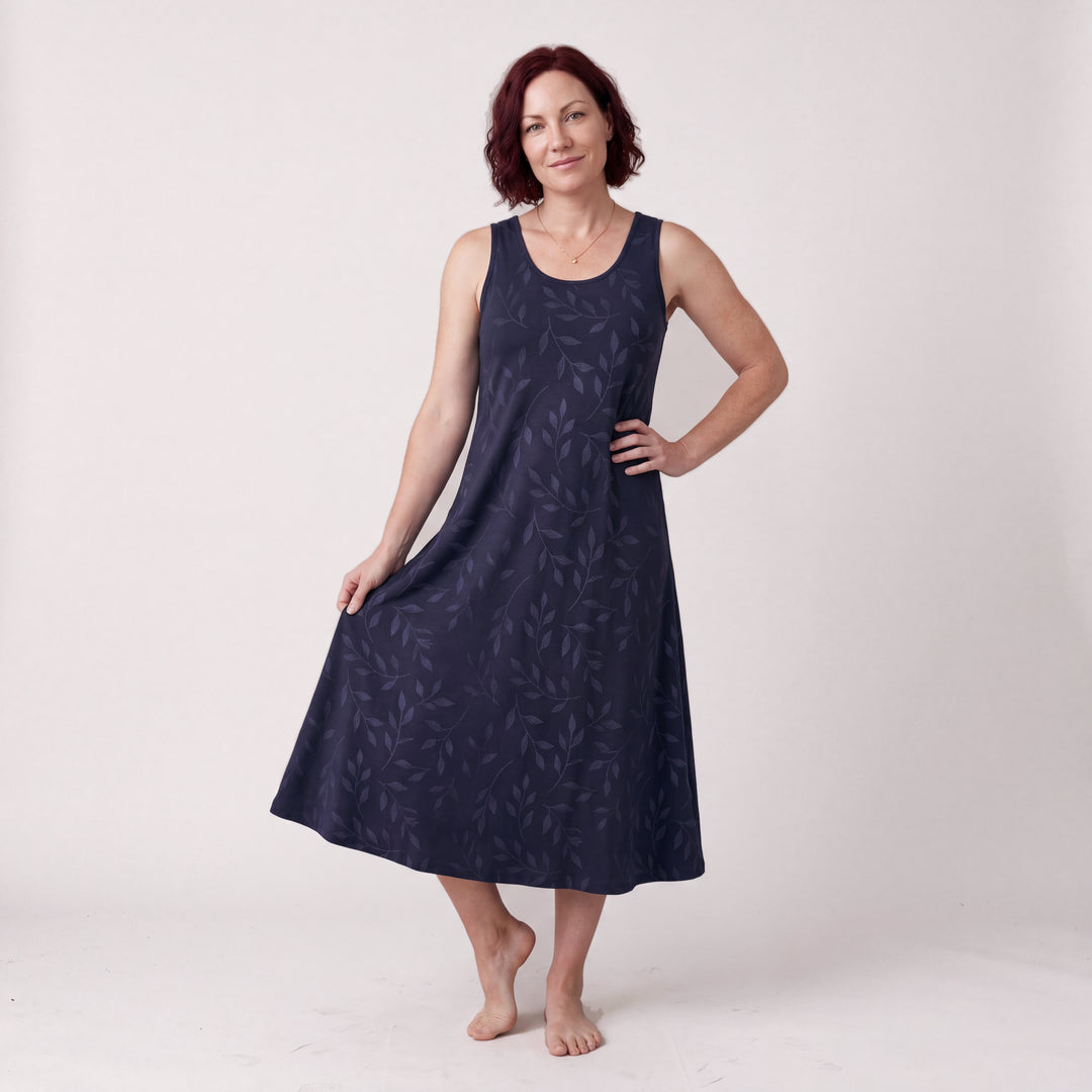 Navy-Leaf Cool-jams Women&