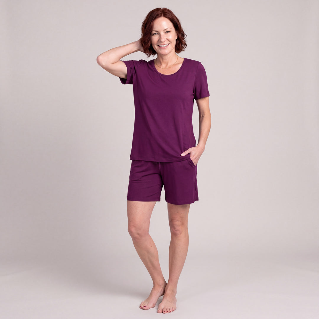 Women's NightCool Shorts in Merlot