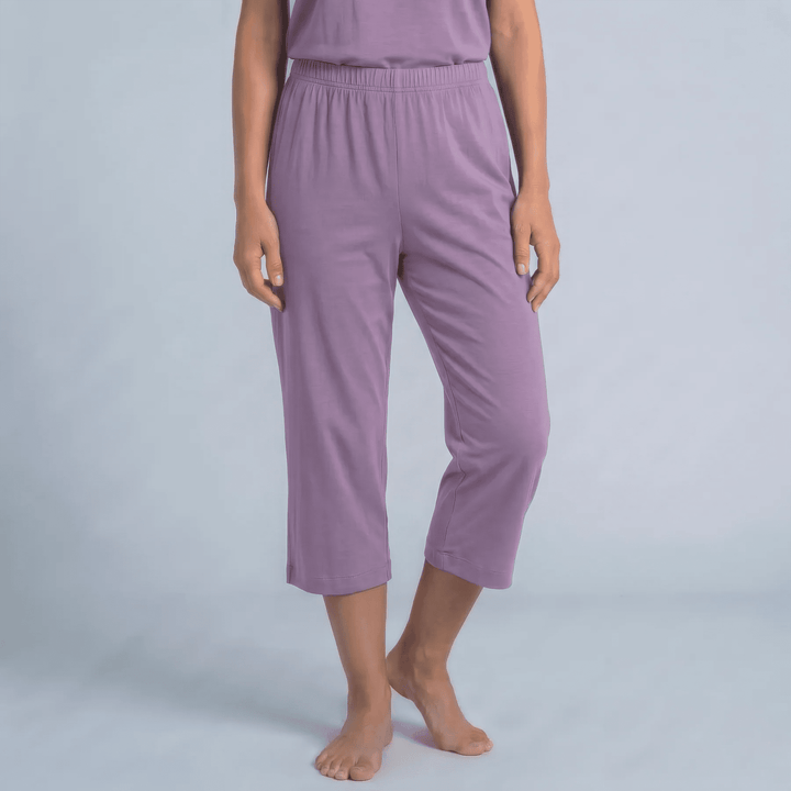 Violet Cool-jams NightCool Capri Pajama Pants for women, dries in minutes