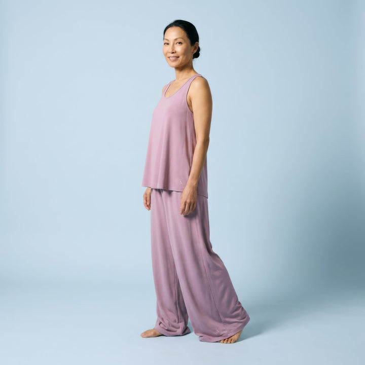 Violet Cool-jams NightCool Drawstring Waist Wide Leg Pants for women, for anyone who overheats at night
