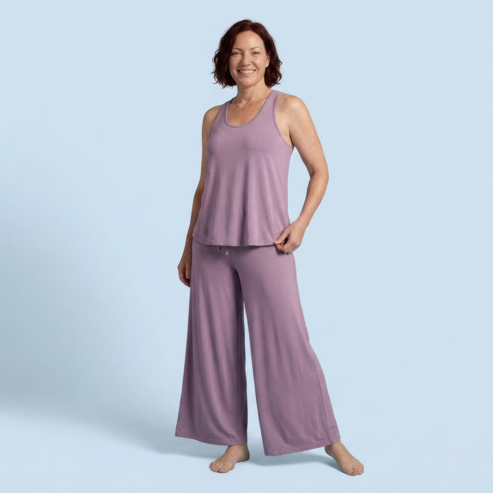 Cool-jams NightCool Drawstring Waist Wide Leg Pants for women, when you run hot at night