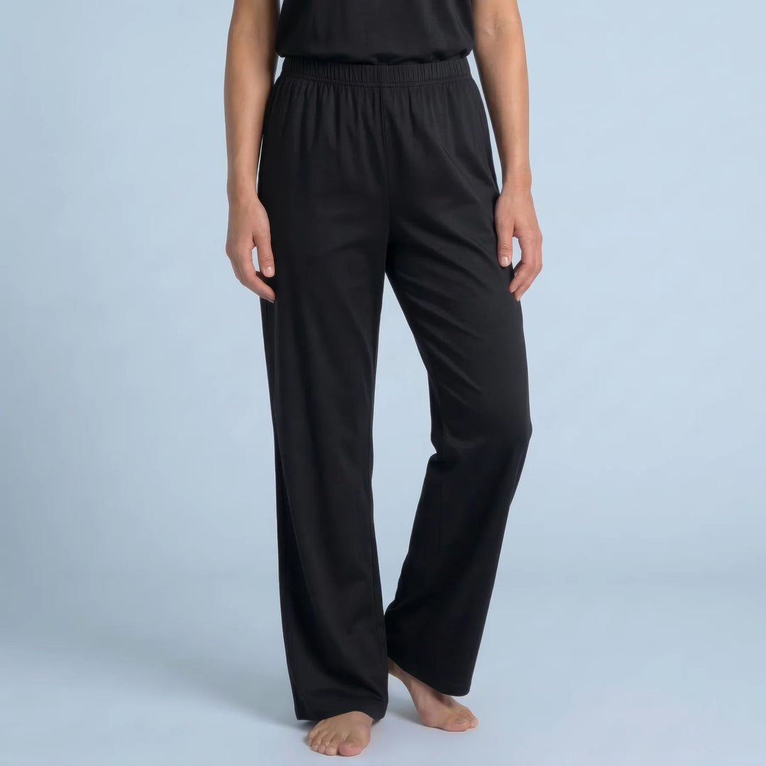 Black Cool-jams NightCool Pajama Pants for women, made for night sweats and hot flashes