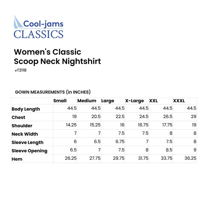 Cool-jams NightCool Scoop Neck Nightshirt for women, cooling nightwear