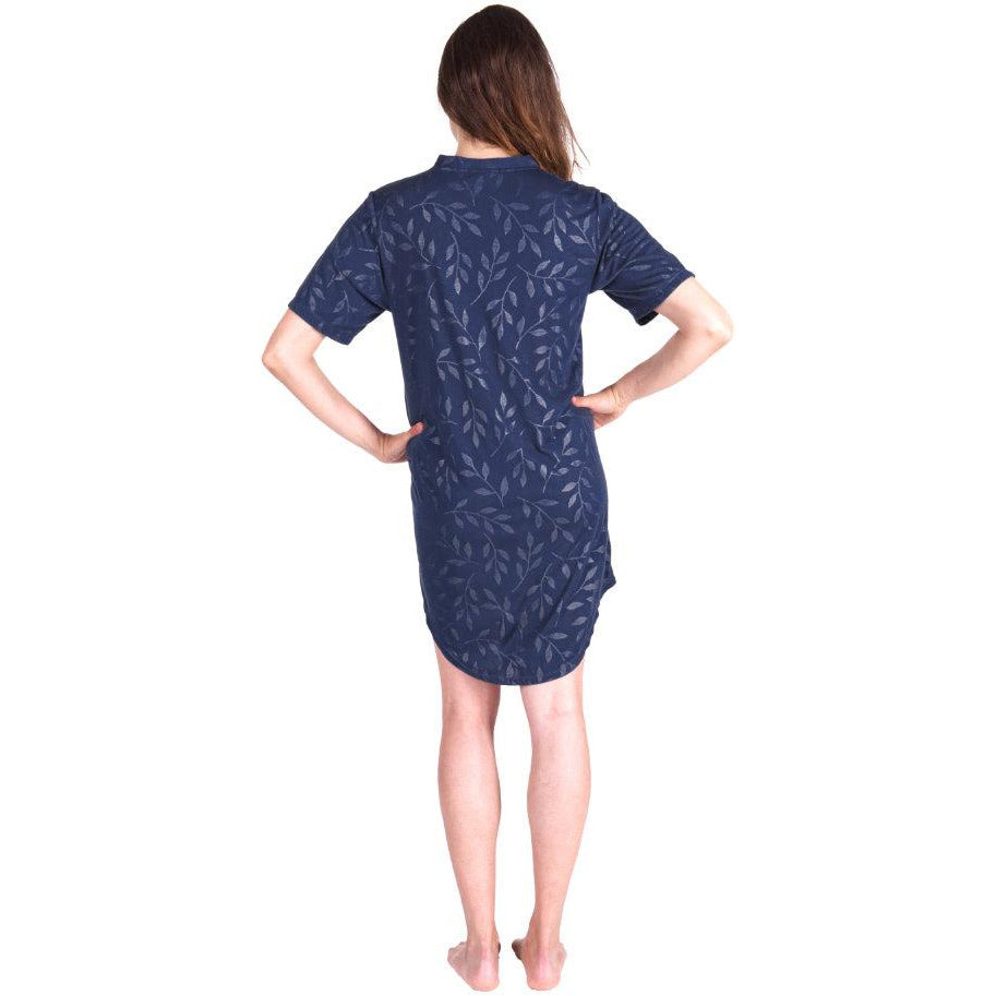 NEW MOISTURE WICKING SNAP FRONT NIGHTSHIRT